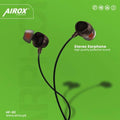 Airox HF-62 In-Ear Stereo Earphones with Mic | Black Edition