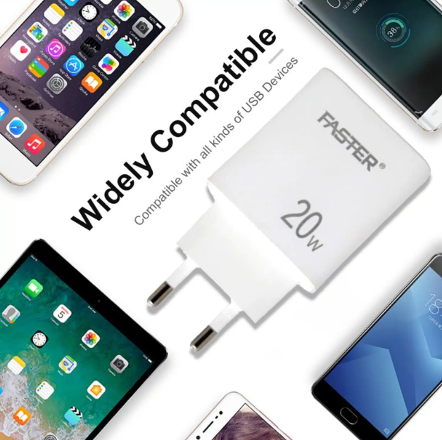 FASTER FC-11QC Fast Wall Charger 20W Qualcomm QC 3.0A