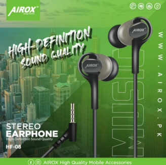 Airox HF-08 Stereo Earphones | High-Definition Sound Quality