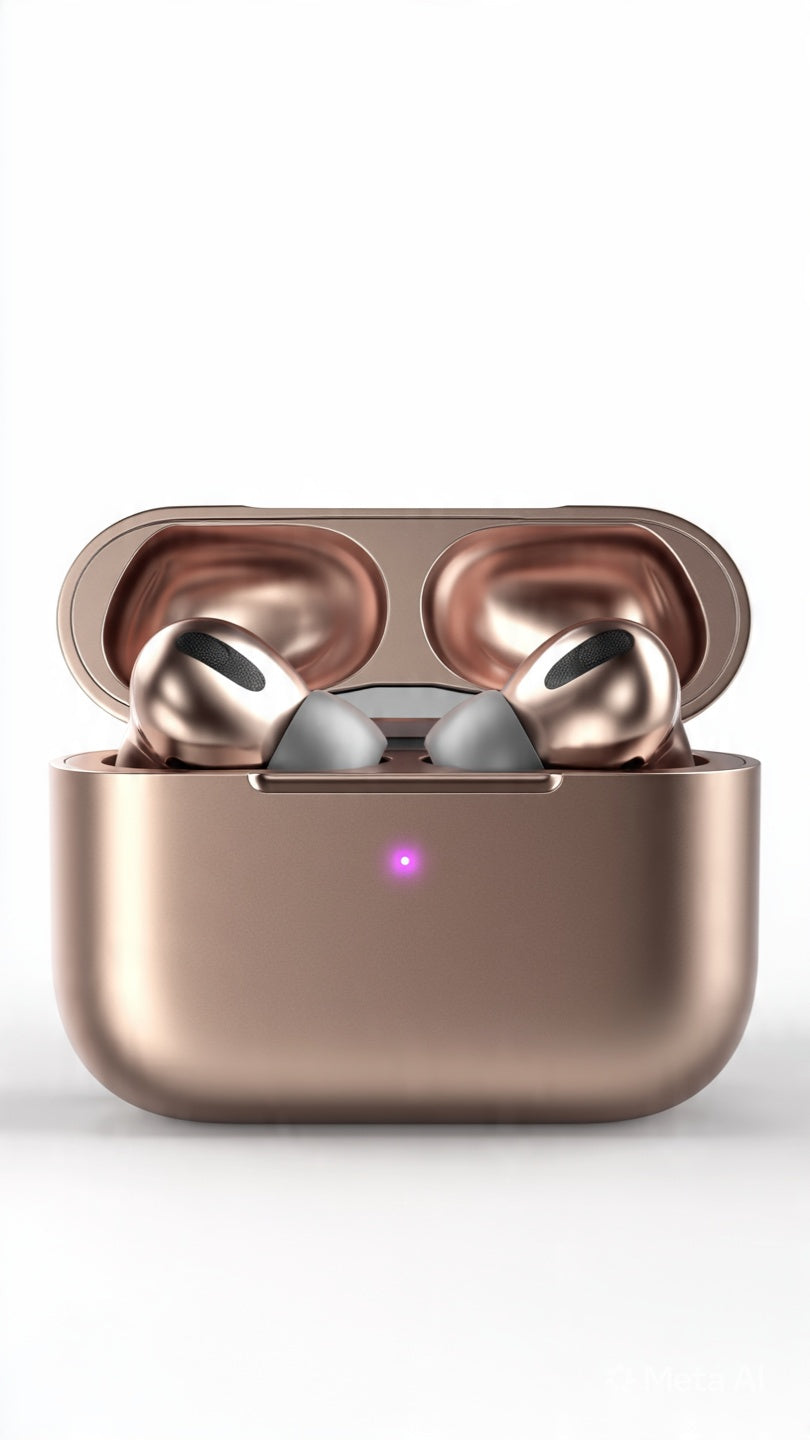 Rose Gold Shining Wireless Earbuds | Premium TWS by Redington