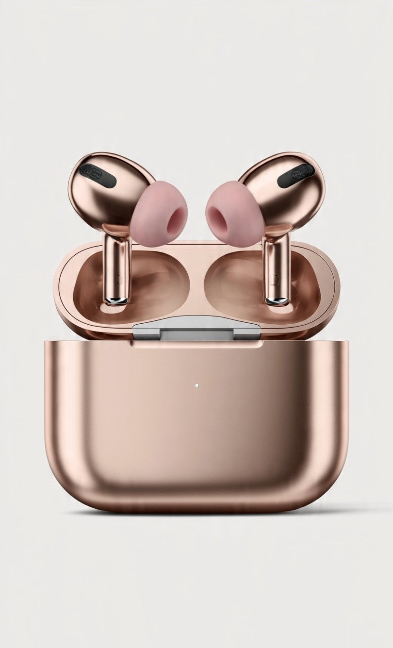 Rose Gold Shining Wireless Earbuds | Premium TWS by Redington