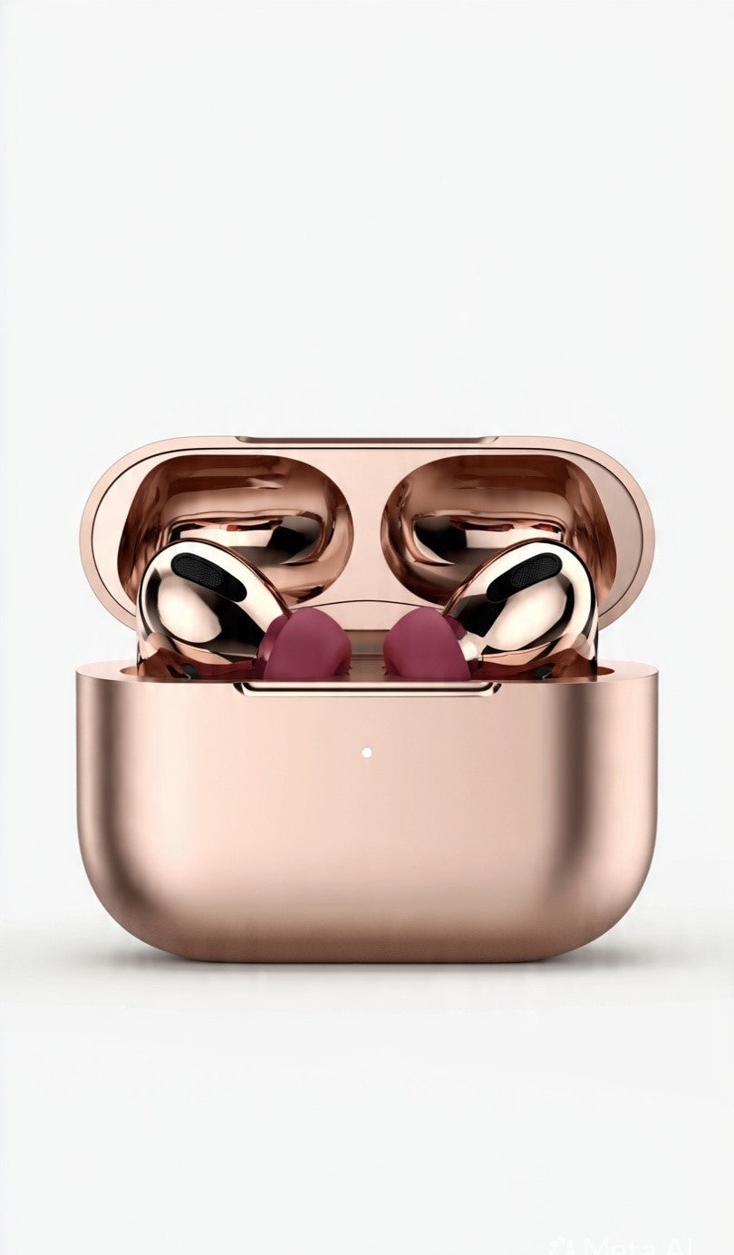 Rose Gold Shining Wireless Earbuds | Premium TWS by Redington