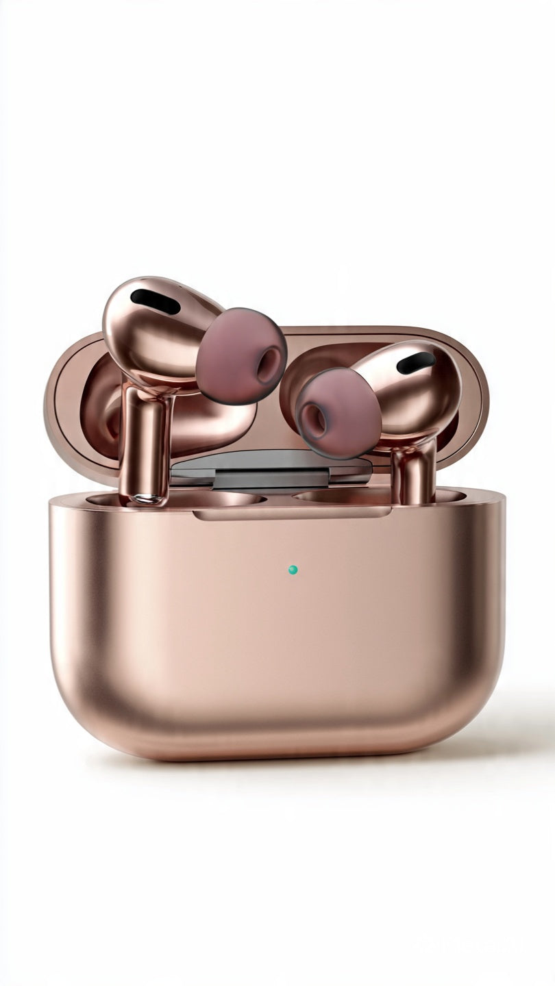 Rose Gold Shining Wireless Earbuds | Premium TWS by Redington